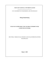 Luận văn thạc sĩ VNU UET study on supervision and control of robot over computer network, nghiên cứu vấn đề giám sát và điều khiển robot qua mạng máy tính   
