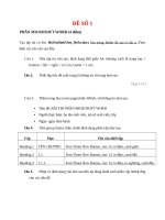 BỘ ĐỀ ÔN THI TIN HỌC ĐẠI CƯƠNG