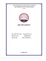 (TIỂU LUẬN) thái độ học tập các môn lý luận chính tr c a sinh viên h c vi n báo chí và tuyên truy ị ủ ọ ệ ền 