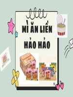 mì ăn liền hảo hảo  CÔNG TY cổ PHẦN ACECOOK VIỆT NAM