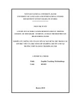 Luận văn thạc sĩ VNU ULIS a study on factors causing demotivation in writing lessons of 10th grade students at doan thi diem private high school, hanoi 