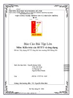 Báo cáo bài tập lớn môn kiến trúc các HTTT và ứng dụng đề tài xây dựng HTTT tổng thể cho trường đh đông đô 