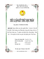 (TIỂU LUẬN) quan điểm của chủ nghĩa mác lênin về vấn đề tôn giáo  ảnh hưởng của phật giáo trong đời sống xã hội ở việt nam hiện nay  ý nghĩa của khẩu hiệu 