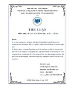 (TIỂU LUẬN) so sánh hai phương pháp sản xuất giá trị thặng dư trong nền kinh tế thị trường tư bản chủ nghĩa rút ra ý nghĩa lý luận và thực tiễn đối với nước ta hiện nay 