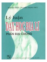 Giáo trình lý luận dạy học địa lý (in lần thứ tư)  phần 1 