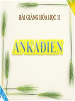 Bài giảng Ankađien Hóa Học 11