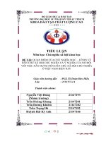 (TIỂU LUẬN) QUAN điểm của CHỦ NGHĨA mác – LÊNIN về dân CHỦ xã hội CHỦ NGHĨA và ý NGHĨA của nó đối với VIỆC xây DỰNG nền dân CHỦ xã hội CHỦ NGHĨA ở VIỆT NAM HIỆN NAY 