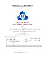 KINH tế CHÍNH TRỊ mác LÊNIN đề tài kinh tế thị trường định hướng XHCN và sự phát triển của thành phần kinh tế có vốn đầu tư nước ngoài ở nước ta 