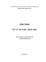Giáo trình xử lý số liệu trắc địa  phần 1   PGS TS đặng nam chinh (chủ biên) 