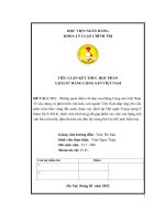 (TIỂU LUẬN) sinh viên cần làm gì để góp phần vào việc xây dựng nền văn hóa tiên tiến, đậm đà bản sắc dân tộc trong thời kỳ đổi mới hiện nay  