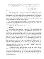 Tổ chức hoạt động âm nhạc cho sinh viên khoa mầm non theo hướng tăng cường các hoạt động trải nghiệm 