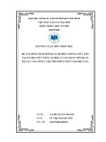 PHÂN TÍCH MỐI QUAN HỆ BIỆN CHỨNG GIỮA TỒN TẠI XÃ HỘI VỚI Ý THỨC XÃ HỘI VÀ VẬN DỤNG MỐI QUAN HỆ NÀY VÀO CÔNG CUỘC ĐỔI MỚI Ở VIỆT NAM HIỆN NAY