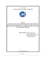 (TIỂU LUẬN) VAI TRÒ của các yếu tố TÌNH HUỐNG TRONG DỊCH COVID 19 tác ĐỘNG đến TÍNH KHOÁI lạc và ĐỘNG cơ THỰC DỤNG lên ý ĐỊNH của NGƯỜI TIÊU DÙNG MUA THỜI TRANG TRỰC TUYẾN tại 