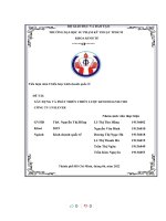 Tiểu luận môn chiến lược kinh doanh quốc tế đề tài xây DỰNG và PHÁT TRIỂN CHIẾN lược KINH DOANH CHO CÔNG TY UNILEVER 