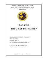 (TIỂU LUẬN) BÁOCÁOTHỰCTẬPTỐTNGHIỆP công ty TNHH savills việt nam 