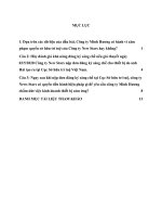 Bài tập tình huống môn Sở hữu trí tuệ