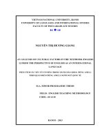 Luận văn thạc sĩ VNU ULIS an analysis of cultural factors in the textbook english 12 from the perspective of english as an international language 
