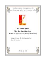 Báo cáo bài tập lớn môn học sâu và ứng dụng đề tài sử dụng mạng CNN phân loại chữ số viết tay 