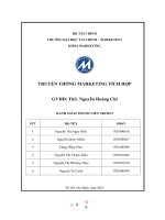 (TIỂU LUẬN) TRUYỀN THÔNG MARKETING TÍCH hợp phân tích quá trình truyền thông hãy trình bày mô hình FCB 