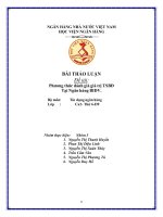 Tiểu luận - tín dụng ngân hàng - đề tài -   Phương thức đánh giá giá trị TSBĐ Tại Ngân hàng BIDV.