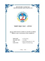 (TIỂU LUẬN) TRIẾT học mác – LÊNIN đề tài PHÂN TÍCH VAI TRÒ của NGƯỜI LAO ĐỘNG TRONG CUỘC CÁCH MẠNG CÔNG NGHIỆP 4 0 