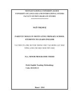 Luận văn thạc sĩ VNU ULIS parents’ roles in motivating primary school students to learn english  m a thesis linguistics 60 140 111 