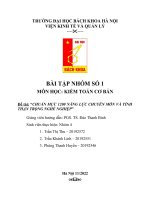 BÀI TẬP NHÓM MÔN HỌC KIỂM TOÁN CƠ BẢN Đề tài CHUẨN MỰC 1200 NĂNG LỰC CHUYÊN MÔN VÀ TÍNH THẬN TRỌNG NGHỀ NGHIỆP