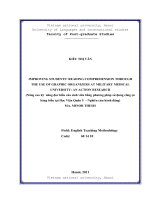 Luận văn thạc sĩ VNU ULIS improving students’ reading comprehension through the use of graphic organizers at military medical university an action research 