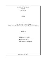 Luận văn thạc sĩ VNU ULIS nghiên cứu dạy học chữ hán tại trường cao đẳng sư phạm hà giang  luận văn ths  khoa học giáo dục 601401 