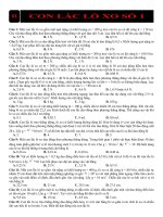 160 CAU TRAC NGHIEM CON LAC LO XO CO DAP AN 