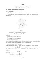 Chương 3 ĐỘNG lực học vật rắn QUAY 
