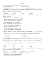 BỘ 20 đề THI THỬ THPT QG môn LY   có lời GIẢI 