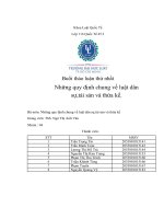 (TIỂU LUẬN) buổi thảo luận thứ nhất những quy định chung về luật dân sự,tài sản và thừa kế  