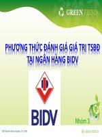 Phương thức đánh giá giá trị TSBĐ   BIDV   nhóm 3   d9   ca2   thứ 6