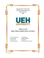 (TIỂU LUẬN) trình bày vai trò môn học giáo dục thể chất tại ueh  hãy nêu lợi ích của việc tập luyện thể thao thường xuyên 