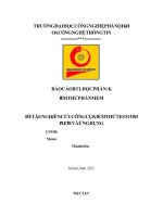BÁO cáo BTL học PHẦN KIỂM THỬ PHẦN mềm đề tài NGHIÊN cứu CÔNG cụ KIỂM THỬ TEST COMPLETE và ỨNG DỤNG 