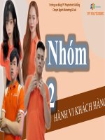 (TIỂU LUẬN) HÀNH VI KHÁCH HÀNG mục tiêu mô tả CÔNG TY, THỊ TRƯỜNG NGÀNH HÀNG sản PHẨM BÁNH TRUNG THU KINH đô 