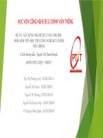 (TIỂU LUẬN) dự án  xây DỰNG NHÀ để XE 3 TẦNG CHO học SINH, SINH VIÊN học VIỆN CÔNG NGHỆ bưu CHÍNH VIỄN THÔNG 