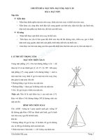 Giáo án hình học 12  chuyên đề 6 bài 1   mặt nón, hình nón và khối nón 