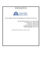 (TIỂU LUẬN) đề tài tìm HIỂU CHIẾN lược KINH DOANH của HONDA tại VIỆT NAM 