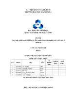 (TIỂU LUẬN) quy luật cạnh tranh và liên hệ đến cạnh tranh của ngành sản xuất gạo ở nước ta 