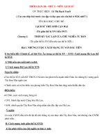 LỊCH SỬ THẾ GIỚI CẬN ĐẠI (Từ giữa thế kỉ XVI đến 1917) Chương I: THỜI KỲ XÁC LẬP CỦA CHỦ NGHĨA TƯ BẢN
