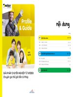 GIẢI PHÁP CHUYÊN NGHIỆP TỪ WEBER Chuyên gia thế giới đến từ Pháp