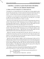 (TIỂU LUẬN) cơ sở lý LUẬN về kế TOÁN vốn BẰNG TIỀN và các KHOẢN THANH TOÁN 