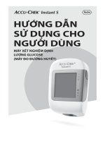 HƯỚNG DẪN SỬ DỤNG CHO NGƯỜI DÙNG MÁY XÉT NGHIỆM ĐỊNH LƯỢNG GLUCOSE (MÁY ĐO ĐƯỜNG HUYẾT)