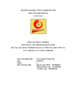 BÁO cáo THỰC NGHIỆM học PHẦN lập TRÌNH WEB BẰNG PHP đề tài xây DỰNG WEBSITE QUẢN lý NHÂN sự CHO CÔNG TY CP và DỊCH vụ và CÔNG NGHỆ HP 