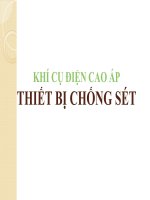 Bài giảng khí cụ điện   chương 14 thiết bị chống sét 