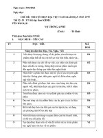 HỦ ĐỀ: TRUYỆN HIỆN ĐẠI VIỆT NAM GIAI ĐOẠN 1945- 1975 Tiết 52- 53 . TT tiết dạy theo KHDH: TÊN BÀI DẠY: VỢ CHỒNG A PHỦ