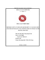 TIỂU LUẬN TRIẾT học PHÉP BIỆN CHỨNG về mối LIÊN hệ PHỔ BIẾN và vận DỤNG PHÂN TÍCH mối LIÊN hệ GIỮA TĂNG TRƯỞNG KINH tế với bảo vệ môi TRƯỜNG SINH THÁI 