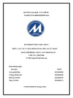 BÀI THI kết THÚC học PHẦN môn vận tải và bảo HIỂM HÀNG hóa XUẤT NHẬP KHẨU 